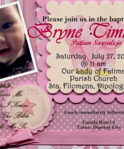 Free Printable Birthday And Baptism Invitation Template Pdf