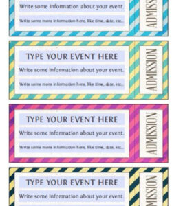 Free Printable Concert Ticket Birthday Invitation Template Doc Sample