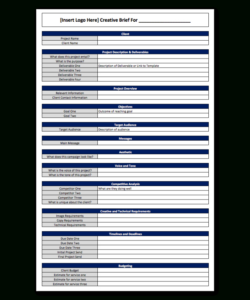 free printable industrial design brief template  sample