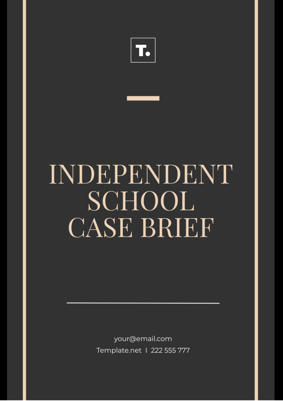 free printable student case brief template doc