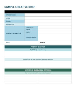 free  product launch brief template excel