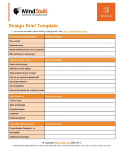 new product design brief template excel