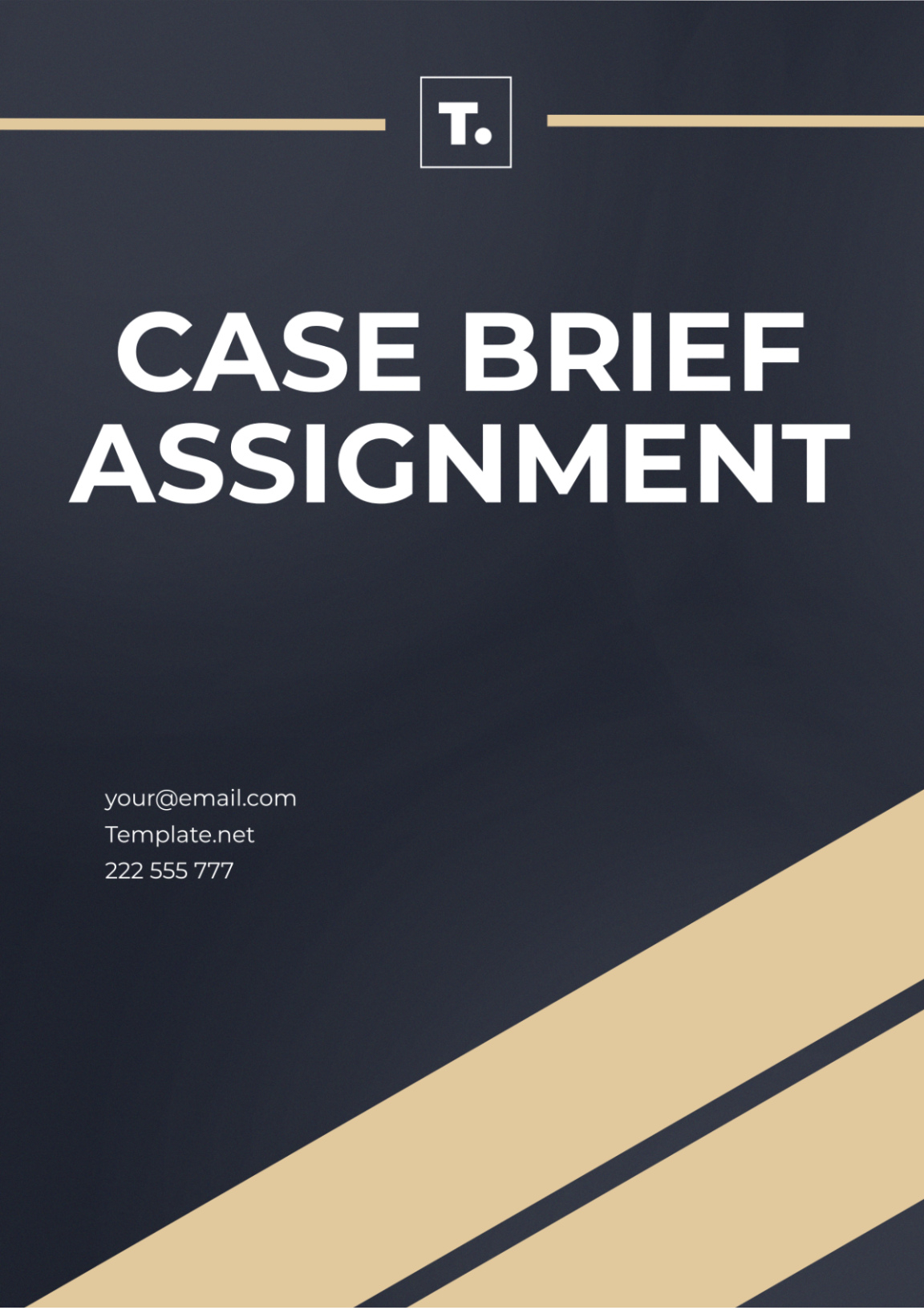 student case brief template word sample