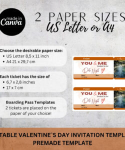 Custom Date Night Invitation For Wife Template Doc Sample