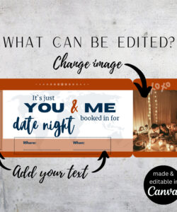Daddy Daughter Date Night Invitation Template Doc