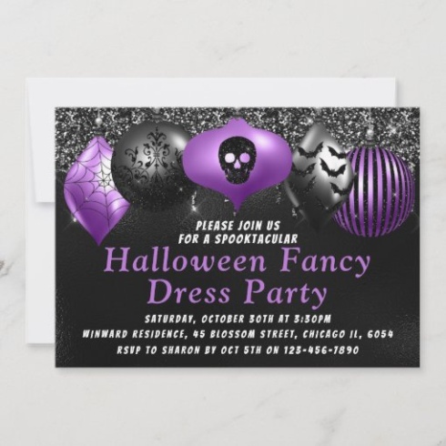 Free Custom Fancy Dress Party Invitations Template Doc Sample