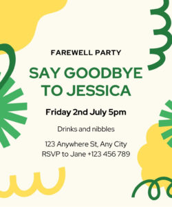 Free  Farewell Party Invitation Card Template Excel
