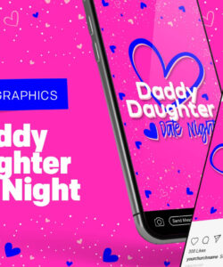 Free Printable Daddy Daughter Date Night Invitation Template Pdf