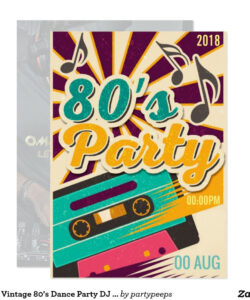 Free Printable Dj Party Invitation Card Template Pdf