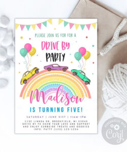 Free  Drive By Parade Invitation Template Word