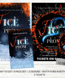 Free Editable Fire And Ice Invitation Template Doc