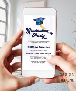 Free Printable Digital Graduation Party Invitation Template