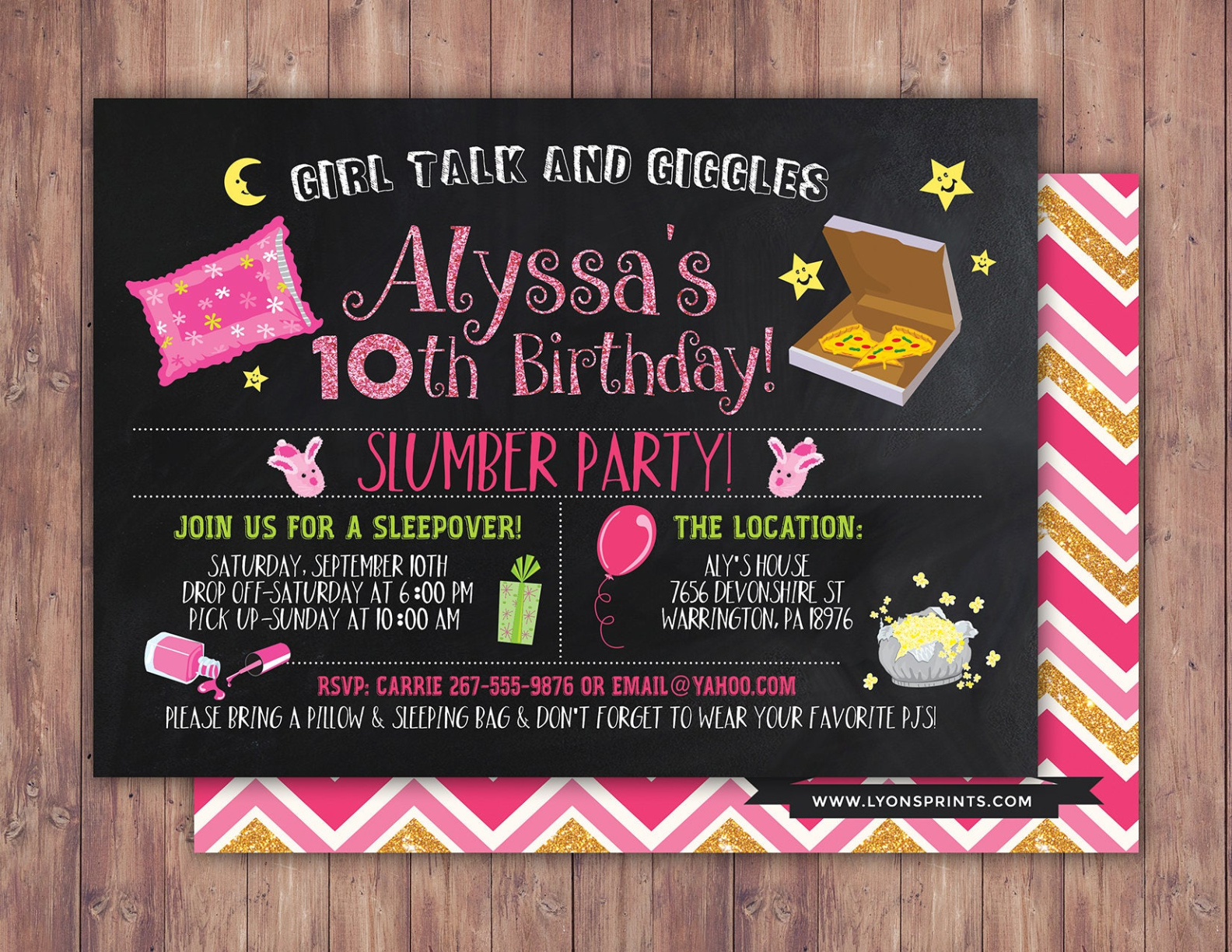 Invitations For Sleepover Party Template Doc Sample