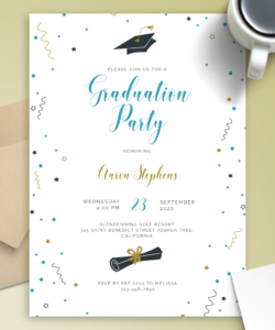 Printable Digital Graduation Party Invitation Template Pdf Sample